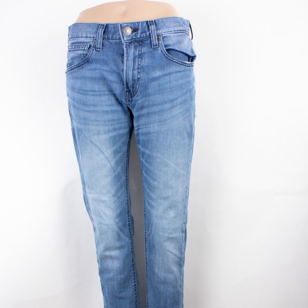Express Jean Rocco Slim Fit Straight Leg (29 X 30) Men's Denim Jeans Medium Wash
